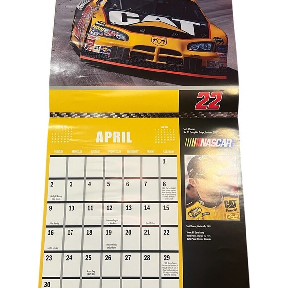 Vintage NASCAR Drivers Wall Calendar 2006 Nigel Kinrade Motorbooks Race Car The - Picture 3 of 3
